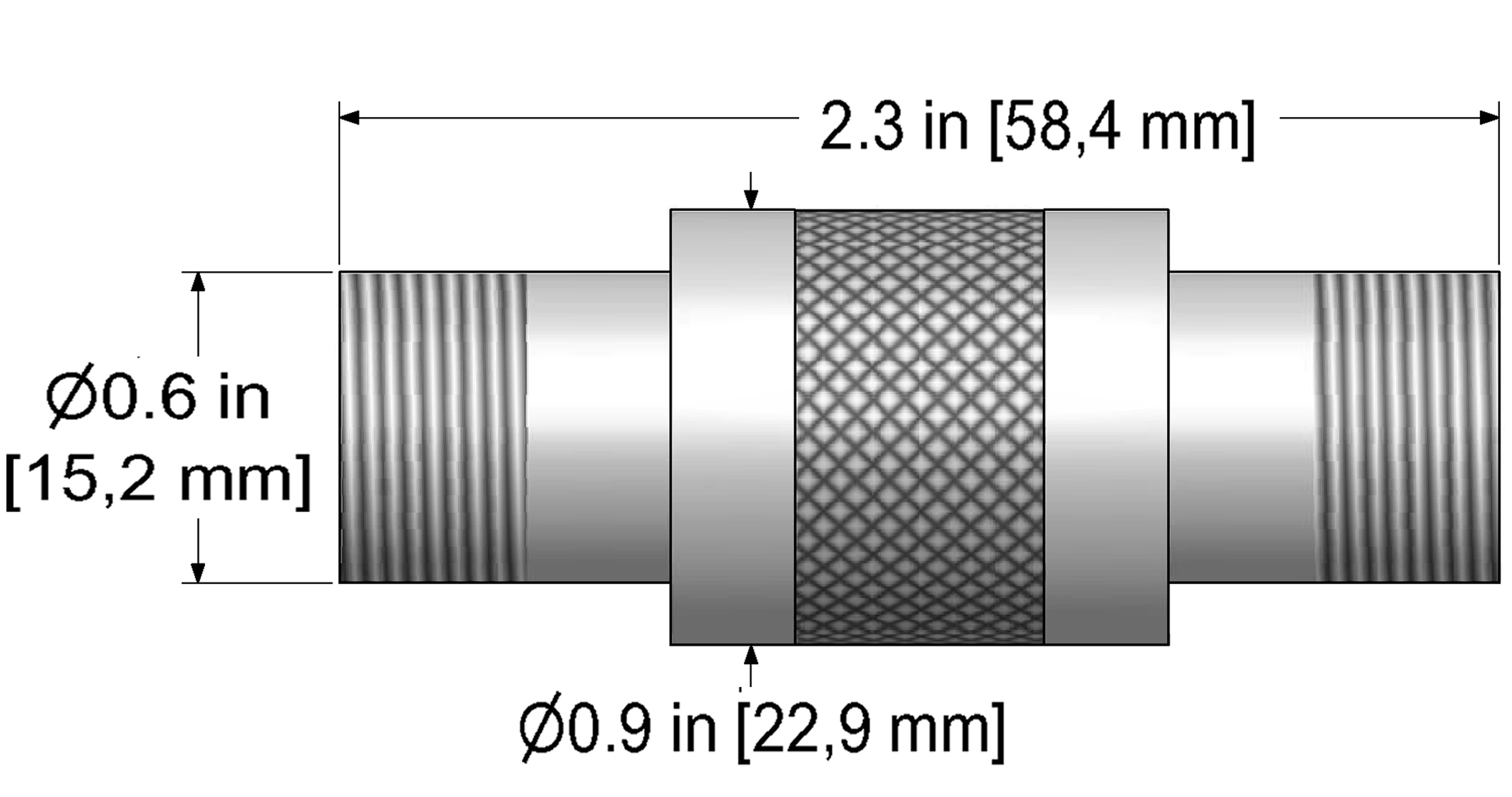 A drawing showing the dimensions and pin configuration of a CTC HA602-A050 industrial accelerometer.