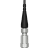 A render of a CTC K2CG connector attached to a generic top exit vibration sensor.