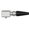 A render of a generic CTC side exit triaxial vibration sensor on a K3CG grounded connector.