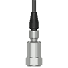 A render of a CTC M2NG grounded connector on a generic top exit condition monitoring sensor.