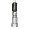 A render of a CTC Q2N grounded connector on a generic top exit vibration monitoring sensor.