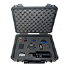 A photograph of a DISPKIT3000-PROX black carrying case open to show PRO Line proximity probe hardware secured in a foam insert.