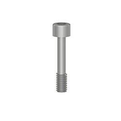 A stainless steel MH108-41B captive bolt with threading on the bottom third, and a socket head.