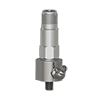 A render of a CTC top exit accelerometer mounted on a CTC MH134-2B mounting pad with 45° Zerk grease fitting adapter.