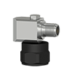 A render of a standard side exit sensor mounted on an MH170-2A heat dissipation mounting pad