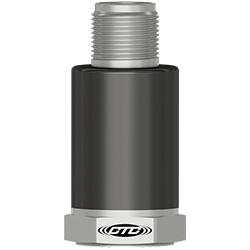 A render of top exit HVLP202 overmolded vibration analysis accelerometer.