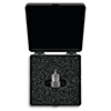 A TMP TFB110 mini top exit accelerometer in a foam insert inside a black plastic case.