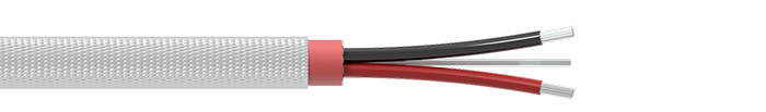 A render of a CTC CB802 stainless steel braided armor jacketed cable