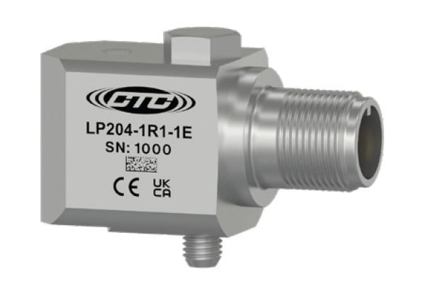 LP204 stainless steel, side exit, standard size, loop power sensor with CE and UKCA certification logo engravings