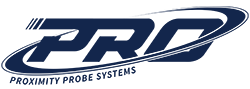 Navy Blue PRO Product Line Logo with Proximity Probe Systems tagline underneath