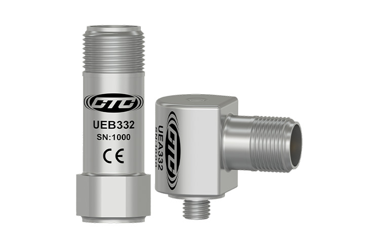 CTC UEB332 and UEA332 mini top and side exit ultrasound sensors.