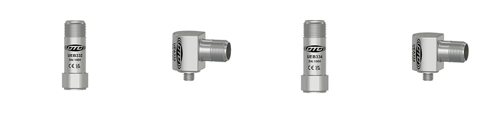 CTC industrial ultrasound sensors, top and side exit options, made of stainless steel