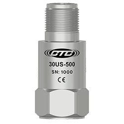 A render of CTC 30US-500 legacy priced standard size, top exit accelerometer.
