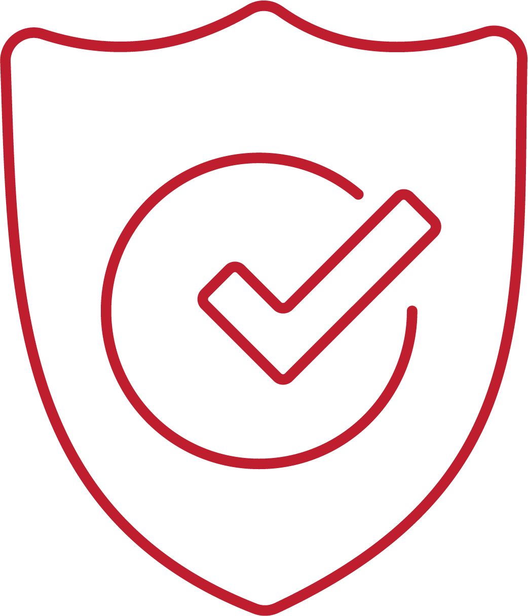 shield with check mark icon