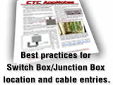Best practices for Switch Box / Junction Box location and cable entries