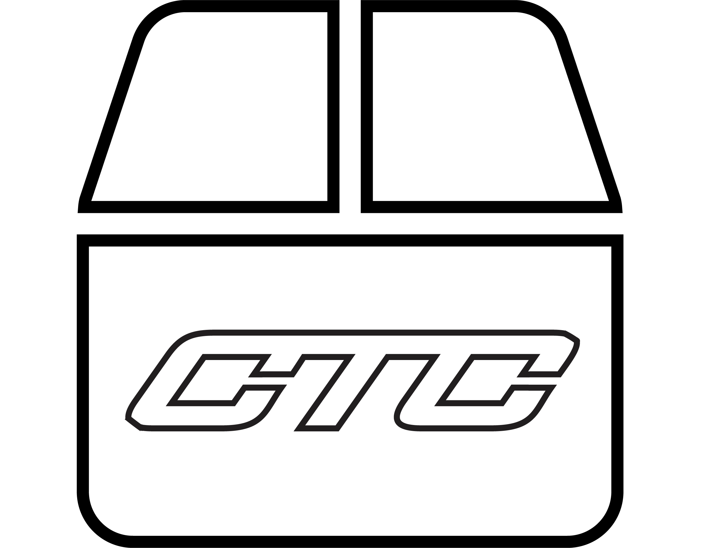 black shipping box with CTC logo icon