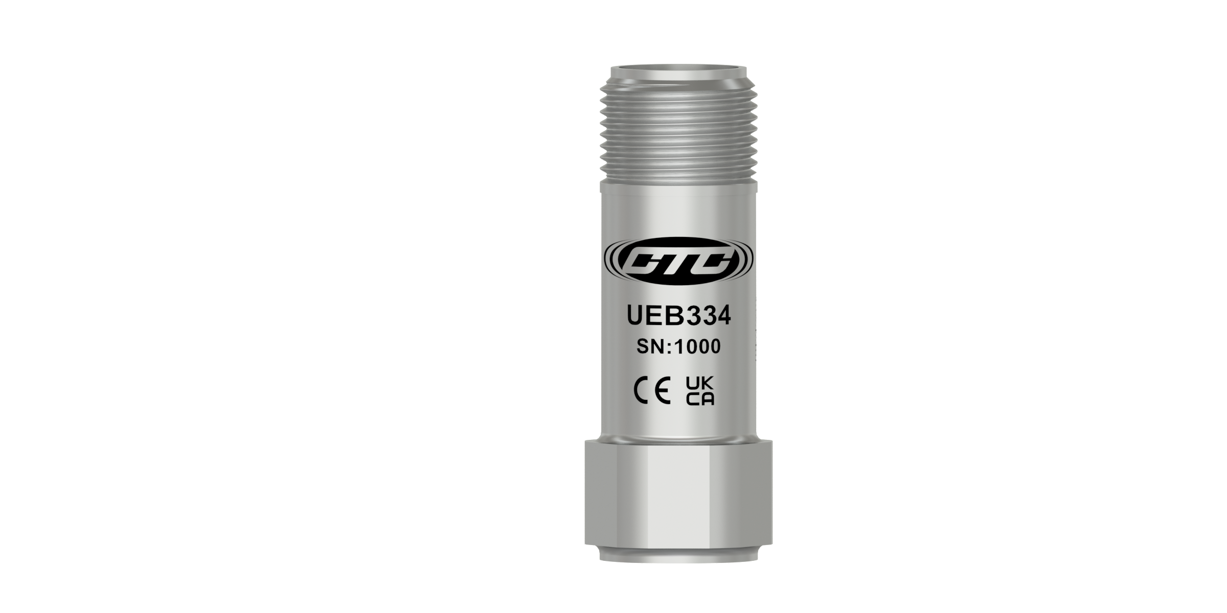 UEB334 ultrasound accelerometer for vibration analysis.