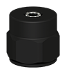 A render of a CTC MH170-1A accelerometer mounting pad with 1/4-28 blind tapped hole