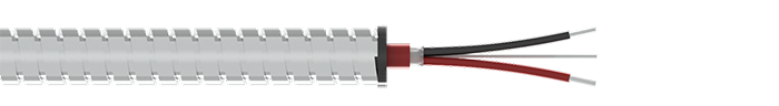 A render of CTC CB206 armor jacketed cable