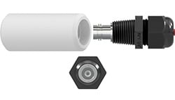 An expanded view of all the components of a CTC EMPP BNC Connector