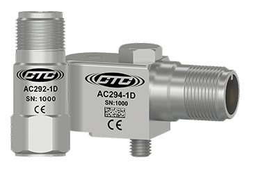 A render of CTC compact size AC292 top exit accelerometer and AC294 side exit accelerometer