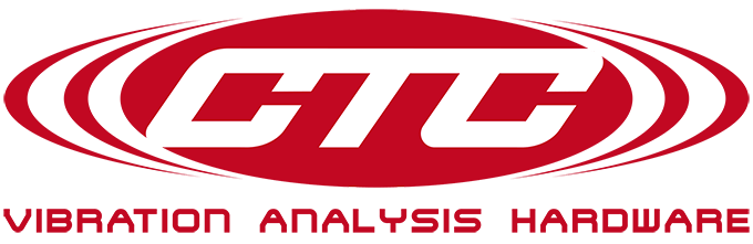 Red CTC product line logo with Vibration Analysis Hardware tagline.