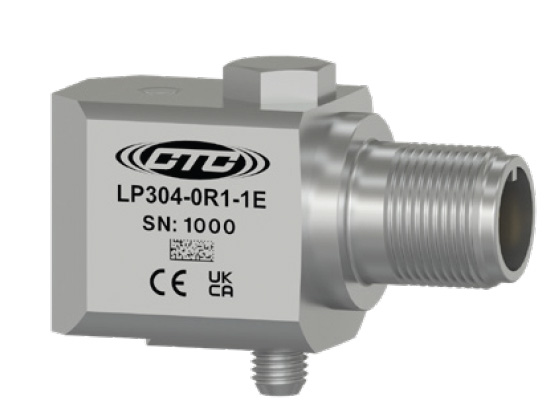 LP304 stainless steel, side exit, standard size loop power sensor with CE and UKCA logos engraved on front of case