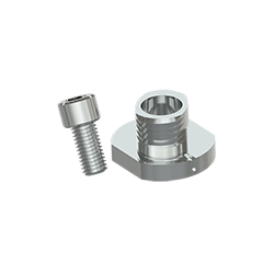 A render of CTC MH107-2B quick disconnect stud with through-hole mounting.