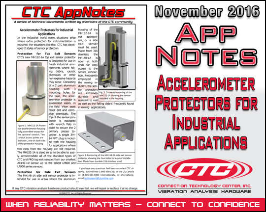 Accelerometer Protectors for Industrial Applications