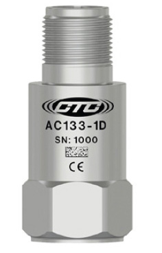 a stainless steel, standard size, top exit AC133 condition monitoring sensor