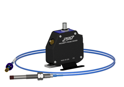 non-hazardous PRO Line 8-millimeter Proximity Probe Driver with Probe Tip and blue extension cable