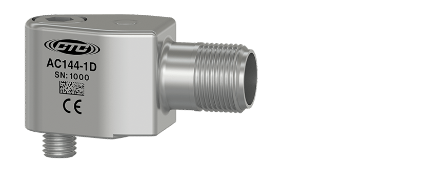 A render of CTC's AC144 mini side exit accelerometer