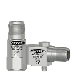 AC292 with top exit and AC294 with side exit, general purpose accelerometers