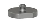 A render of a CTC MH101-1B stainless steel mounting disk with integral mounting stud