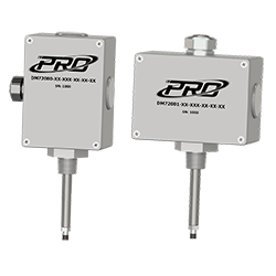 A render of a PRO Line DM72000 reverse mount proximity probe housing with the PRO line logo.