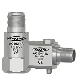 AC102 & AC104 side exit and top exit accelerometers