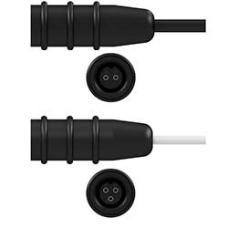 B2N and B3N Silicone Boot Connectors front and side view