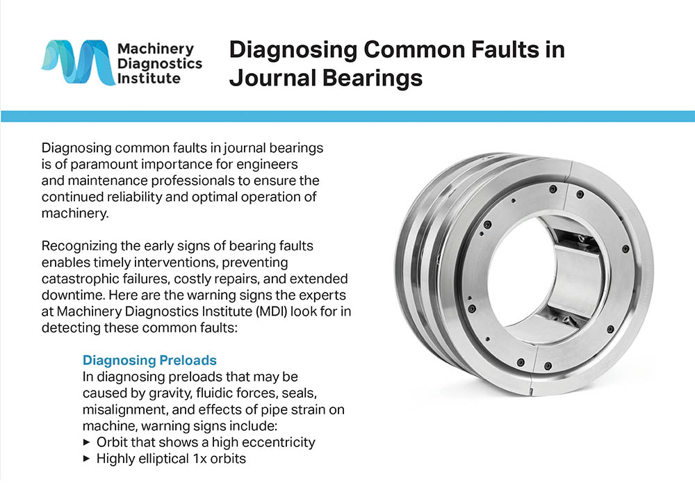 Diagnosing Common Faults in Journal Bearings